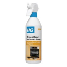 Image of HG Oven, Grill & BBQ Cleaner Spray, Removes 500 ml (Pack of 1), CLEAR