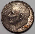 1957 Mint State Roosevelt Dime ~ Deeply Toned
