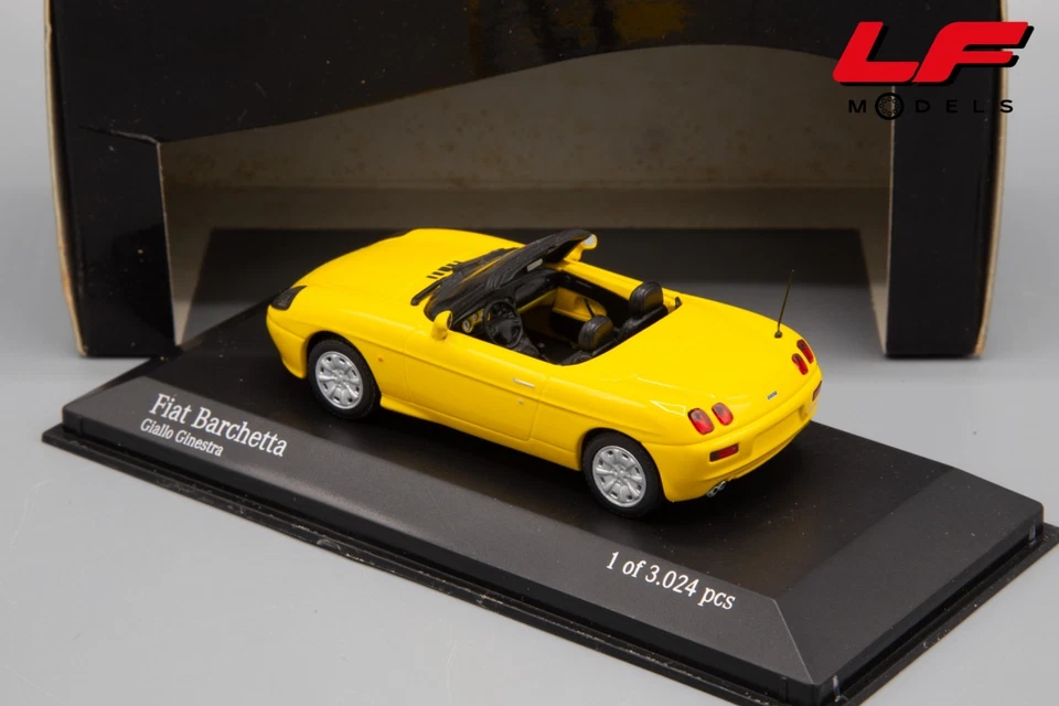 1:43 Fiat Barchetta Giallo Ginestra - Minichamps - Immagine 2 di 3