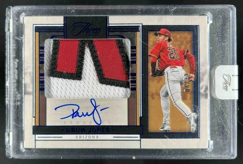 2024 Panini Three and Two Druw Jones Prospect Jersey Auto Full Count #/32