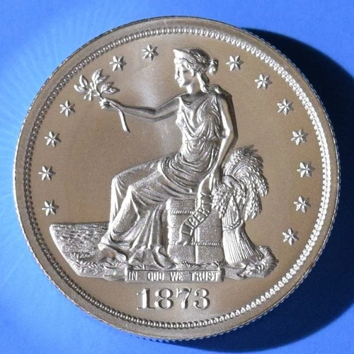 1873 CC TRADE DOLLAR TRIBUTE 2 TROY OUNCES .999 FINE SILVER INTAGLIO MINT 39MM