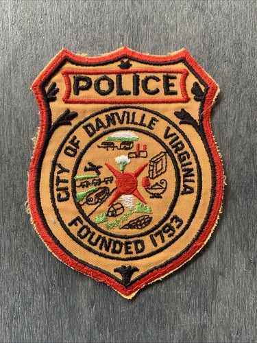 City Of DANVILLE Police Shoulder Patch - Virginia Va - Obsolete