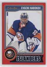 2014-15 O-Pee-Chee Wrapper Redemption Red Border Evgeni Nabokov #102 0c3