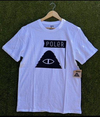 Poler Stuff T-Shirt ''Summit'' weiß Grafik Größe Small