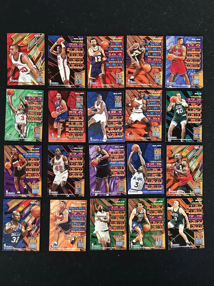 1995-96 NBA Hoops Slamland juego de inserciones (21) Barkley Dumars Mutumbo Jones Starks! Foto 2 de 2