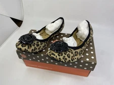 Lindsay Phillips Kid’s Switchflops Lizzie Leopard Ballet Flats, Size 1