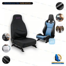 Recaro Style Sport Performance Bucket Seat Covers Black Pair - Purple
