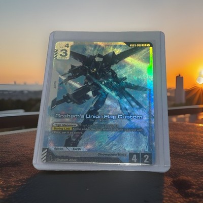 Gundam TCG Graham's Union Flag Custom GD03-069 Legend Rare Holo Steel Requiem