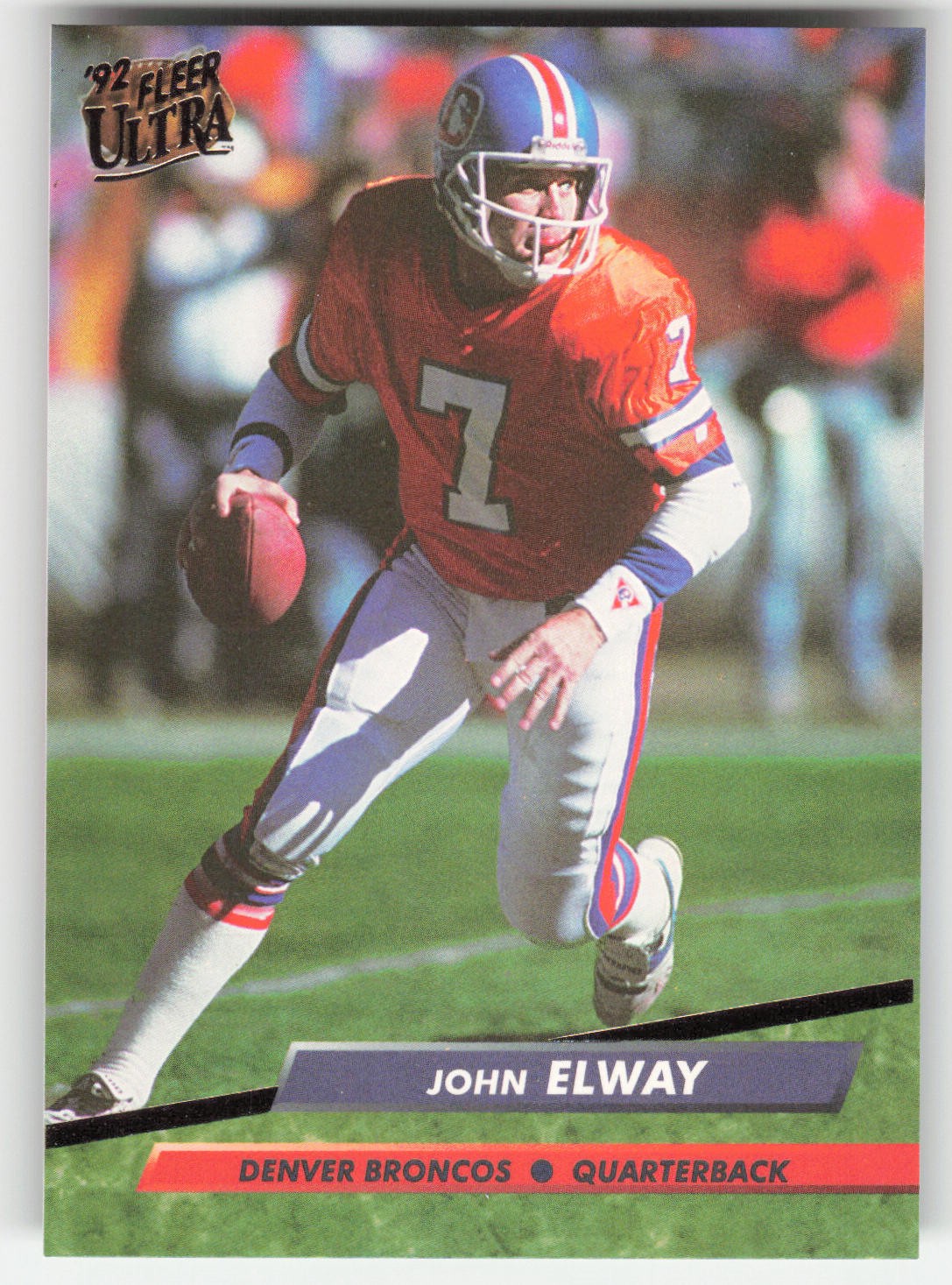 John Elway, 1992 Ultra, #97, Denver Broncos,
