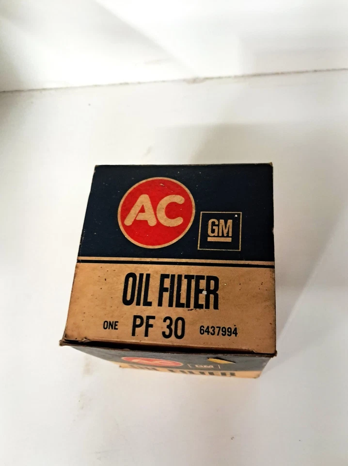 Filtro de aceite de motor AC Delco vintage nuevo de colección para GM-PF30 Foto 2 de 4