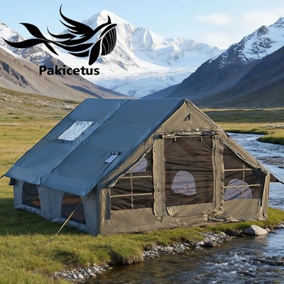 PAKICETUS Inflatable Tent - 3 Models, Khaki/Green