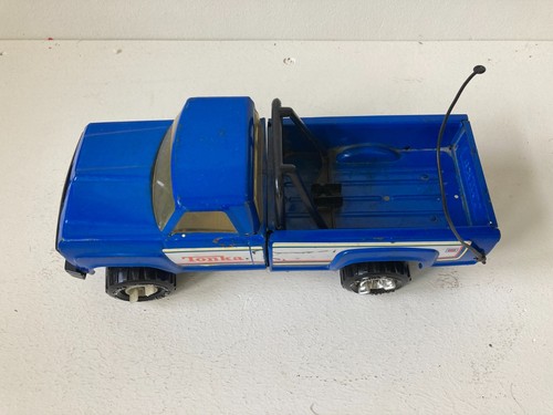 Tonka Truck 11062 80s Toy 15" Blue Tonka Pick Up Truck w/ XR-101 Removable Tires - Picture 2 of 12
