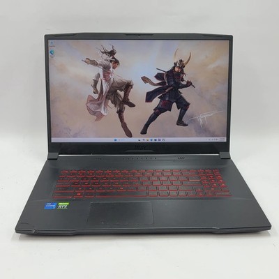 Broken MSI Katana GF76 17'' i7-11800H 32GB RAM 512GB SSD GeForce RTX 3050 Ti Read