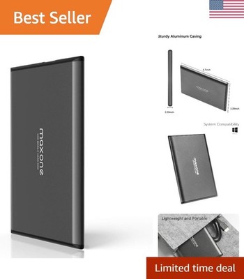 320GB Ultra Slim Portable External Hard Drive HDD USB 3.0 Compatible with PC,...