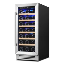 Yeego 15“ Wine Cooler Refrigerator Cooling Compressor Wine Fridge 33 Bottle