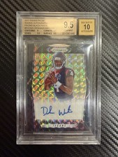 2017 Panini Prizm Rookie Autographs Deshaun Watson Black Finite  1/1