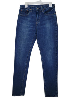 Levis 512 Slim Taper Mens Jeans 31x34 Dark Wash Indigo Stretch Denim Minimalist