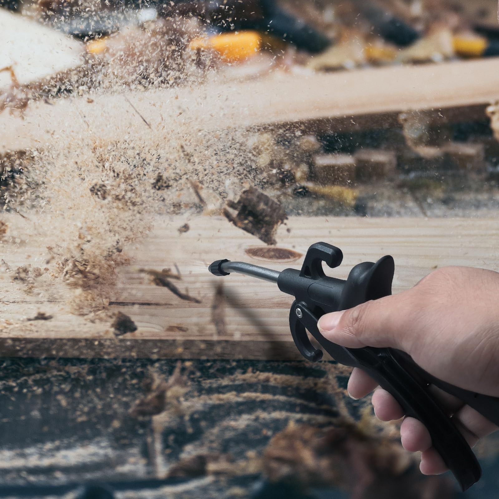 High Volume Air Blow Gun with Rubber Guard for Dust Cleaning & Car Detailing