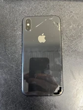 Black Replacement Back Glass Cover Housing Frame Assembly For iPhone X Cracked