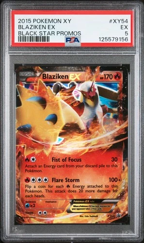 2015 POKEMON XY BLACK STAR PROMOS #XY54 BLAZIKEN EX PSA 5
