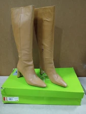 Sam Edelman Women's Sylvia Knee High Boot, Luxe Tan Wide Calf, 7.5
