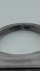 Vintage MCM Sterling Silver Modern Ring with Large CZ Size 5.75 — photo 4