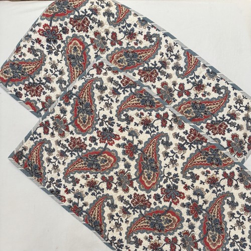 Paar LAUREN RALPH LAUREN blau rot Paisley gesteppt KING Kissenbezüge/2er Set - Bild 2 von 6