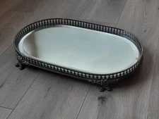 GRAND SURTOUT DE TABLE EN MÉTAL ARGENTÉ ET BRONZE - XIX° siècle 