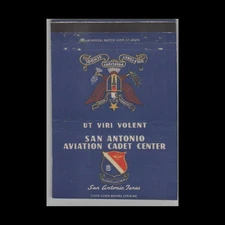 Matchbook Cover Post Card San Antonio Aviation Cadet Center San Antonio TX