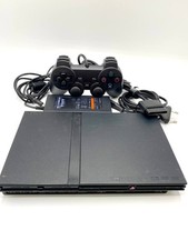 Sony scph 70004 Playstation 2 slim Console Nera Completa funzionante