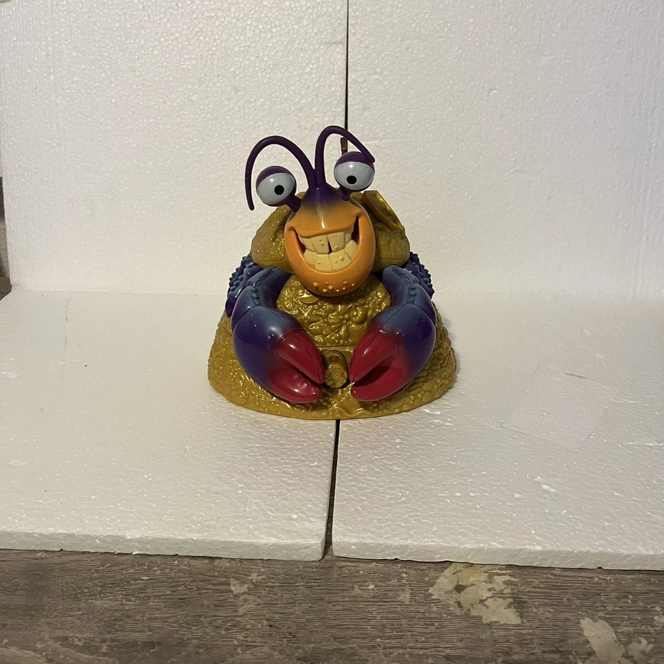 Disney Moana Tamatoa Joyero Cangrejo Cantando Brillante Brillante Estatuilla FUNCIONA Foto 2 de 4