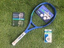 Yonex Ezone 100 Tennis Racquet 4 1/4 New Free String  Over Grip 3 Pack