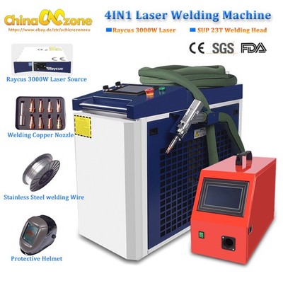 Raycus 3000W 4IN1 Fiber Laser Welding/Cleaning/Cutting/Machine For Rust Removal
