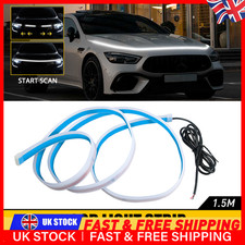 1.5M White LED Car Hood Light Strip Daytime Running Light DRL Decoration 12V UK