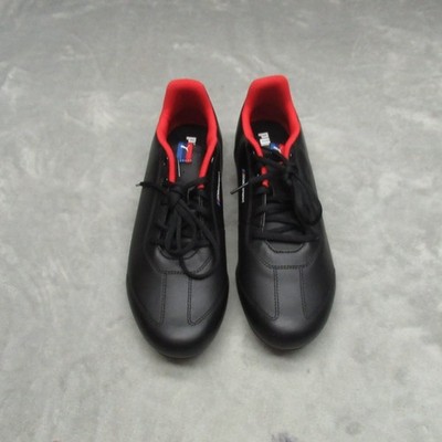 Puma BMW Mens 11 Shoes Black Leather Motorsport CAT Racing Driving Low Casual