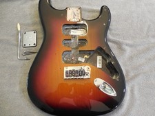 Fender USA American Stratocaster Body w/Hardware 3 Color Burst Excellent
