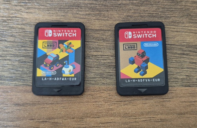 Nintendo Switch x2 Labo Toy-Con Games, Robot kit & Vehicle kit. VGC