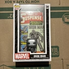Funko Pop! Comic Book Cover with Case: Marvel - Iron Man #34 Damaged Box