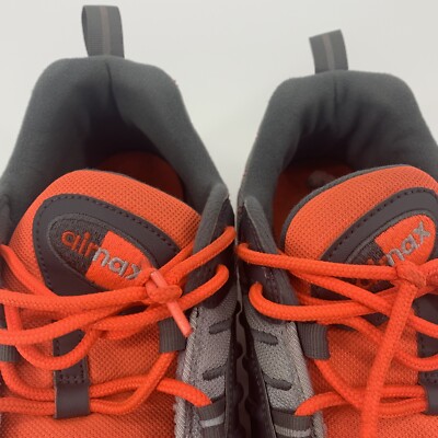 Men\'s Nike Air Max 98 Total Crimson Running Shoes‎ Gray Orange Size 12 Men main image 2