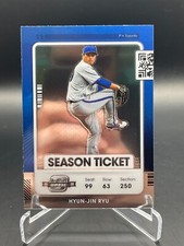 Hyun-Jin Ryu 2021 Contenders OPTIC SEASON TICKET card #48 Toronto Blue Jays READ