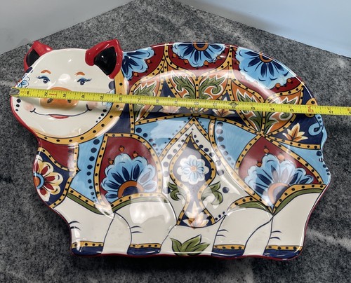 Beautiful ESPANA LIFE STYLES Large Pig Platter * Tabletops Unlimited * La Barca - Picture 5 of 8