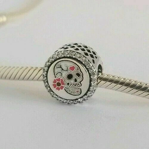 Skull charm shop for pandora bracelet
