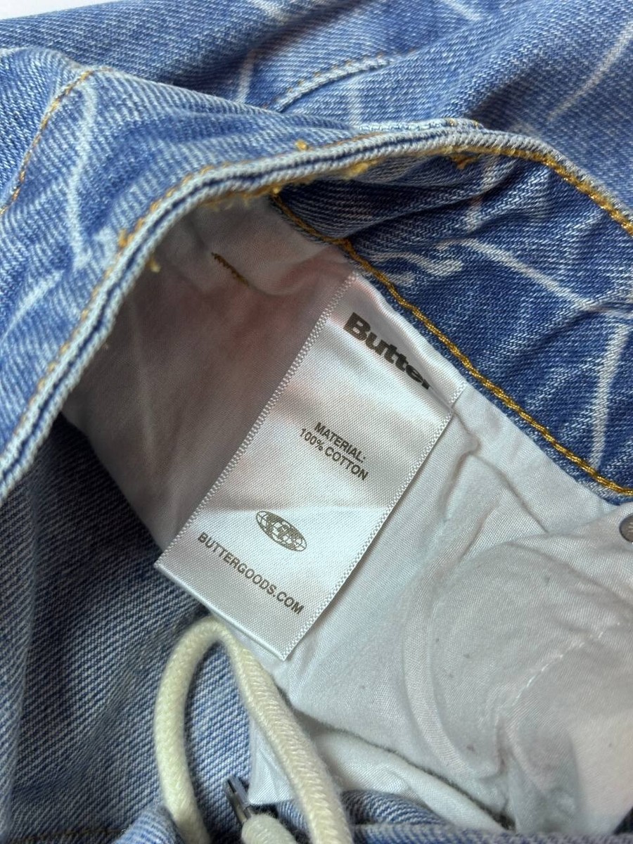 Butter Goods Baggy denim skate blue jeans Size 32 geans loose fit 