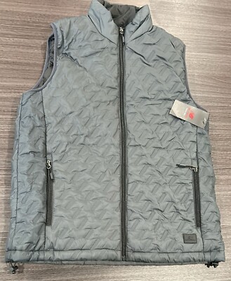 New Balance Gray Puffer Style Vest Size S  (130893) (A3)