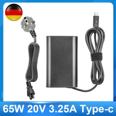 Für Dell Laptop Ladegerät 65W USB Typ C Ladekabel Netzteil LA65NM190 / HA65NM190