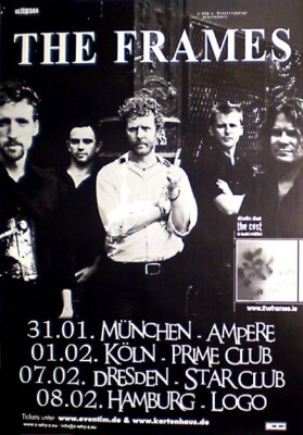 THE FRAMES  Konzertplakat von 2007 gerollt