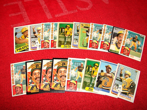 TONY PENA PITTSBURGH PIRATES LOT OF 19 CARDS ALL PRE-1987 (18-37)