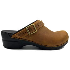Sanita Morse Oiled Danish Clogs in Chestnut 1200038 