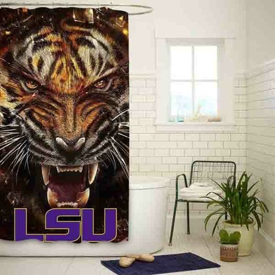 Hot Item Shower Curtain Lsu Tigers For Bathroom Size 60 X 72 Inch