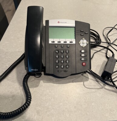 Clean and Slightly Used Polycom SoundPoint IP 450 with Power Supply